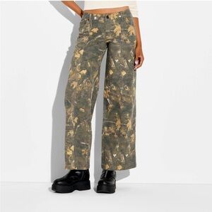 Women's Wide Leg Utility Pants - Wild Fable